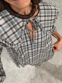 Dove Peter Pan Collared Dress (WITH LINED SHORTS)