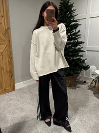 Boyfriend Crew Neck Sweater | Oatmeal