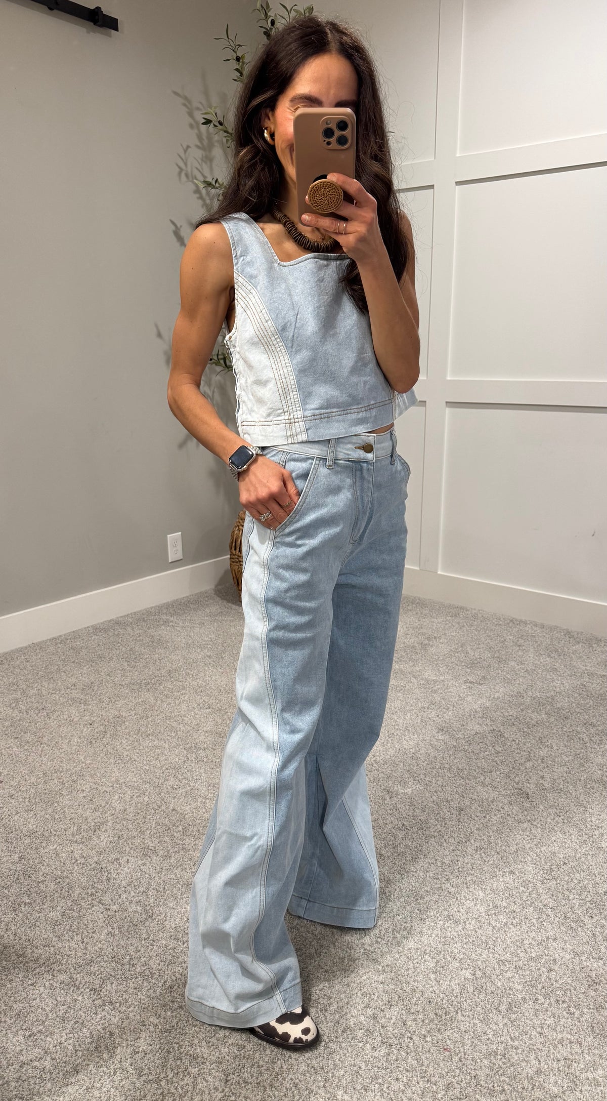 Willa Denim Top