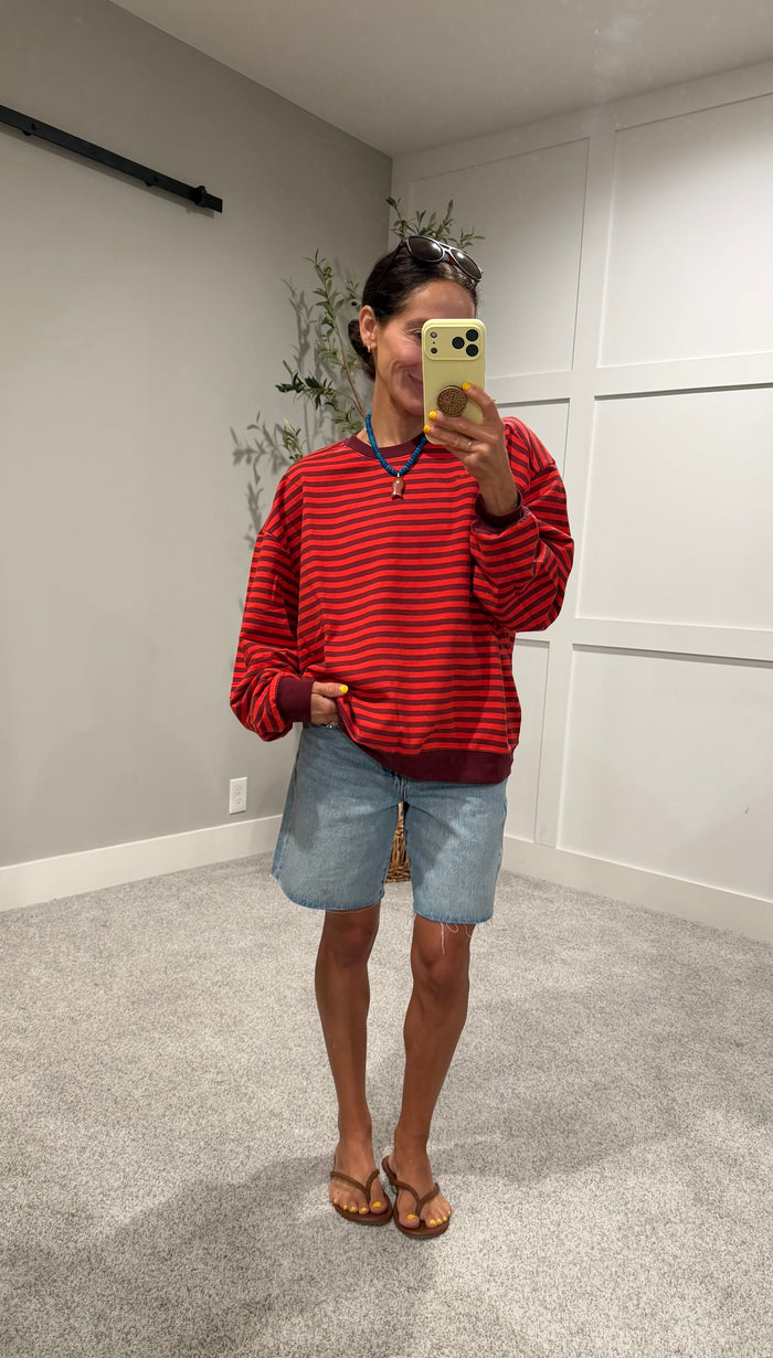 Holly Striped Sweatshirt