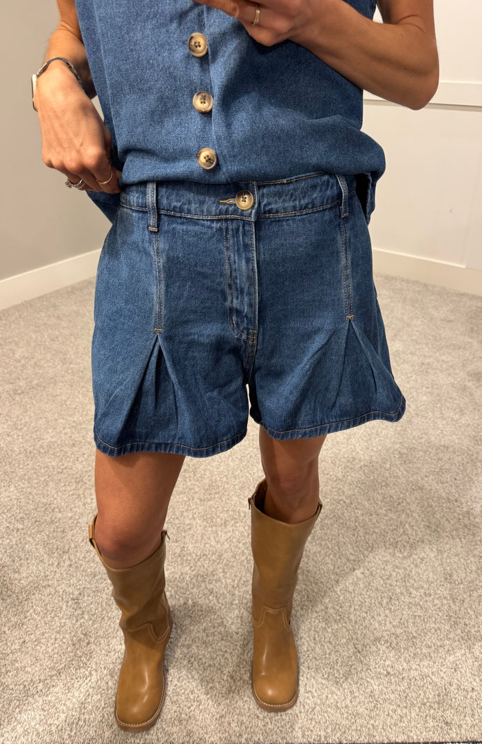 Peter Pan Denim Shorts