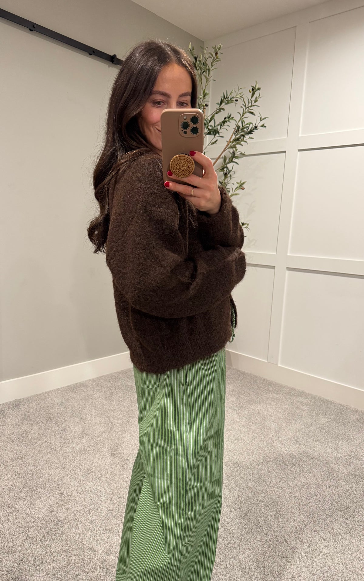 Grace Sweater Cardigan | Brown