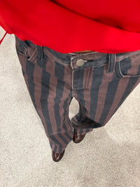 Vintage Stripe Jeans | Brown/Stripe
