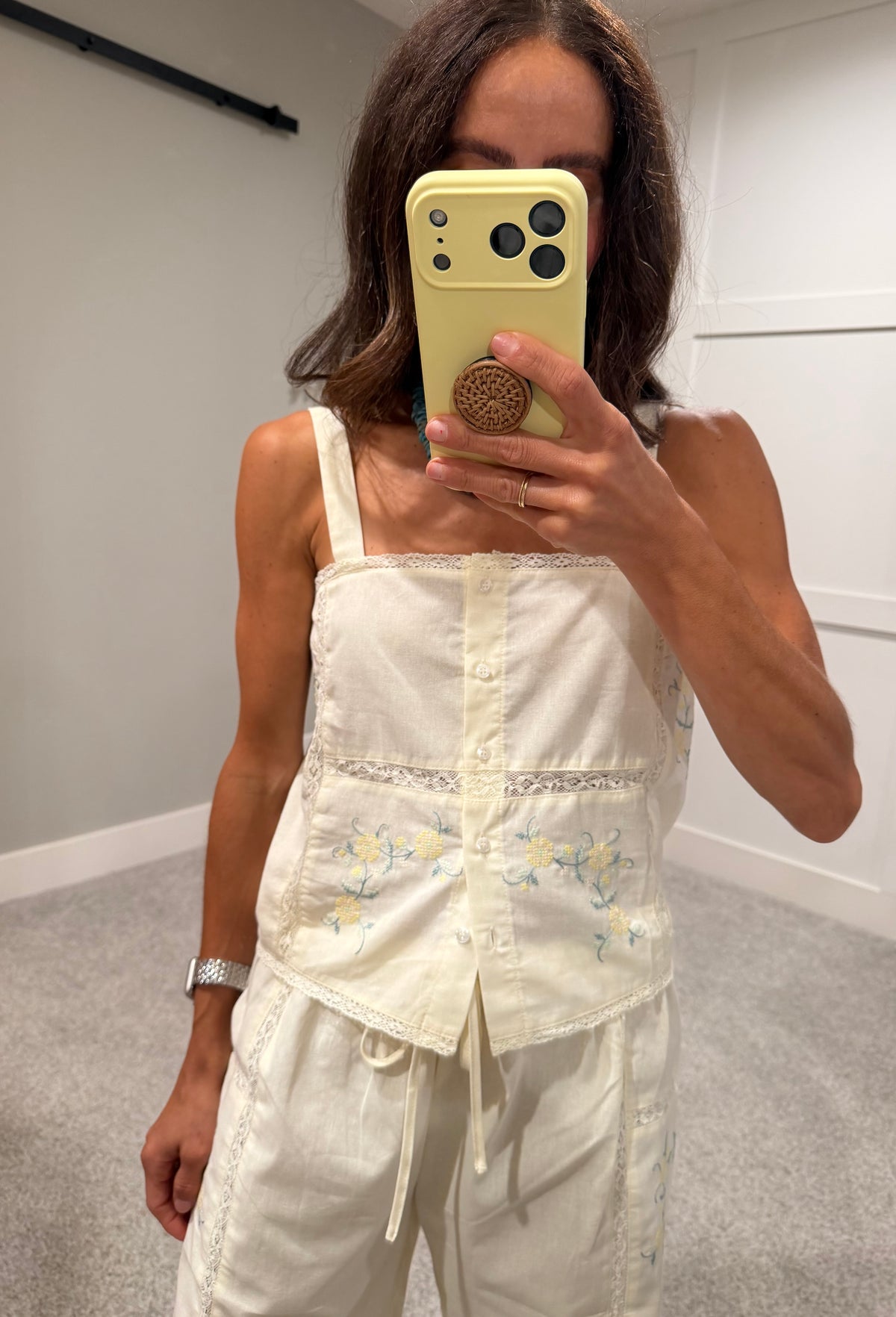 Loucia Floral Embroidered Set