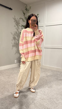 Pastel Striped Sweater