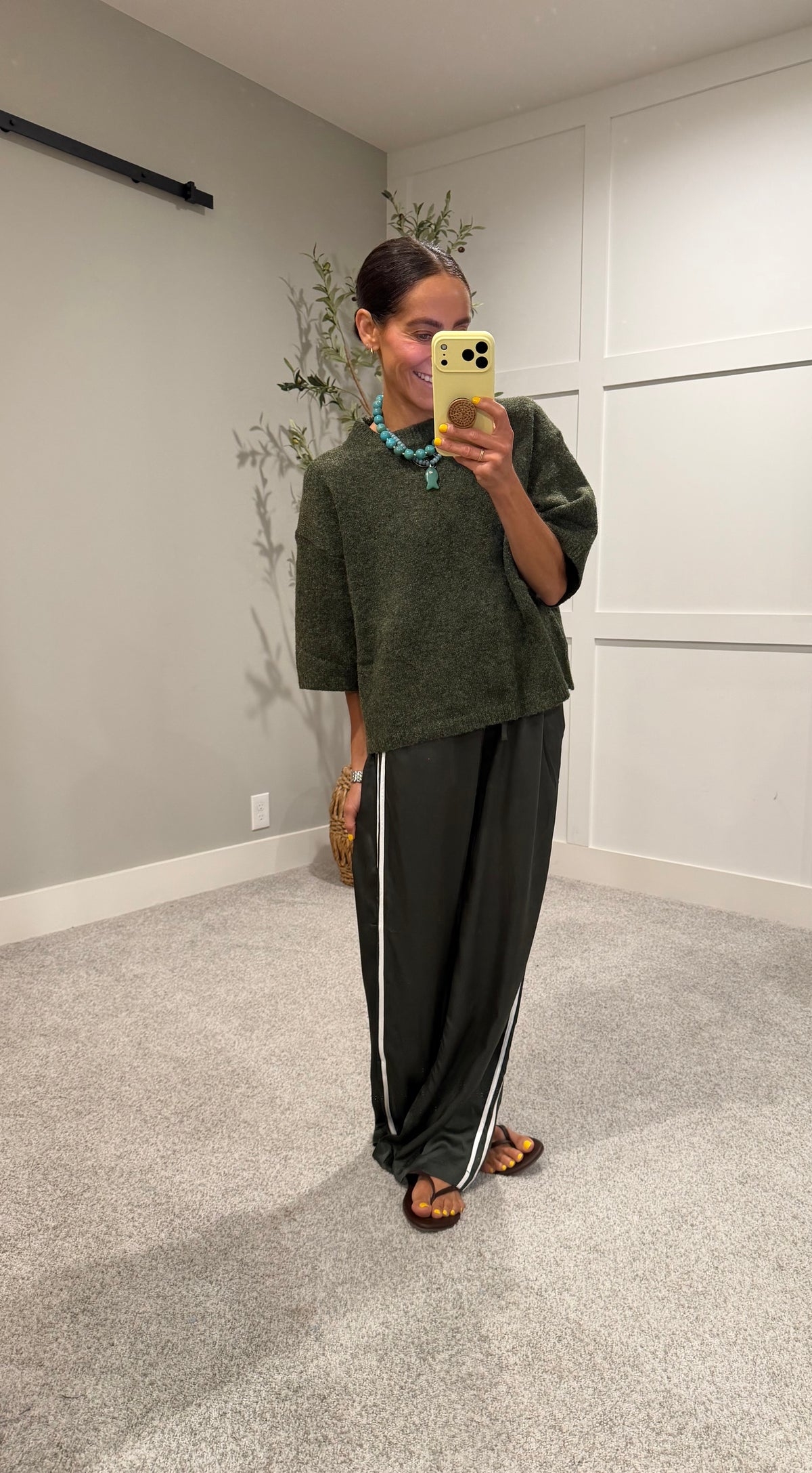 Rue Sweater Top | Olive