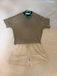 Coffee Run Striped Top | Sand