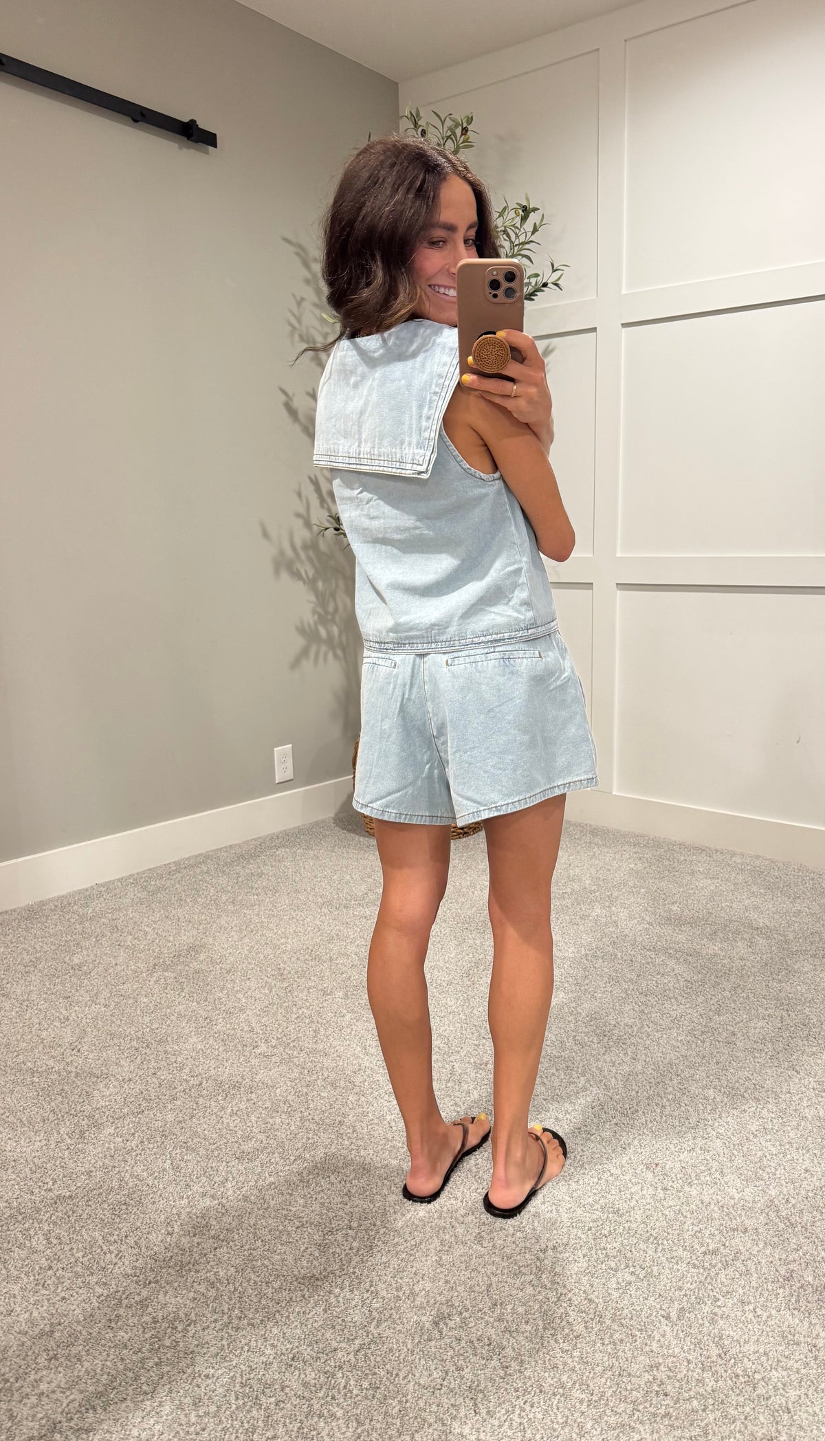 Sailor Denim Top | Light Wash