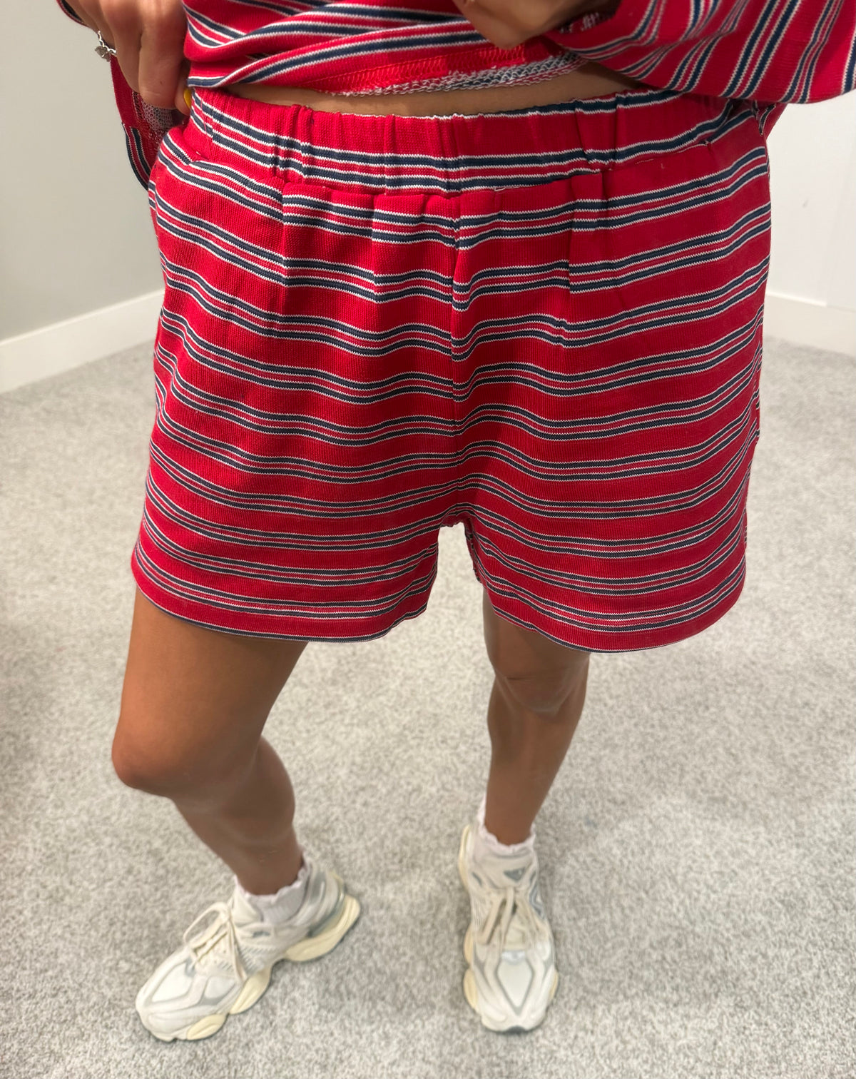 Emilia Set | Red/Navy