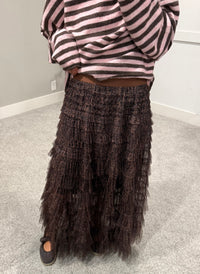 Leopard Tiered Skirt