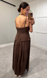 Claire Cami Dress | Brown
