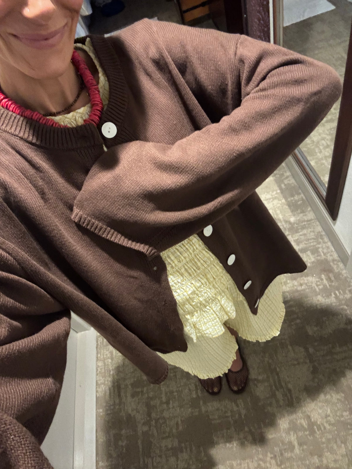 Juniper Cotton Cardigan | Brown