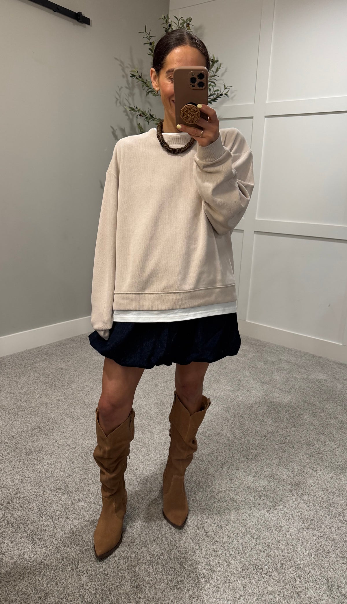 Clay Peekaboo Sweatshirt