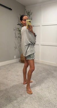 Juniper Cotton Cardigan | Light Heather Grey