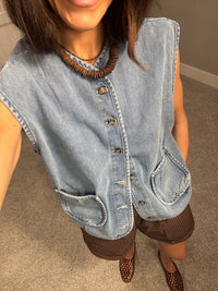 Jada Denim Vest Top