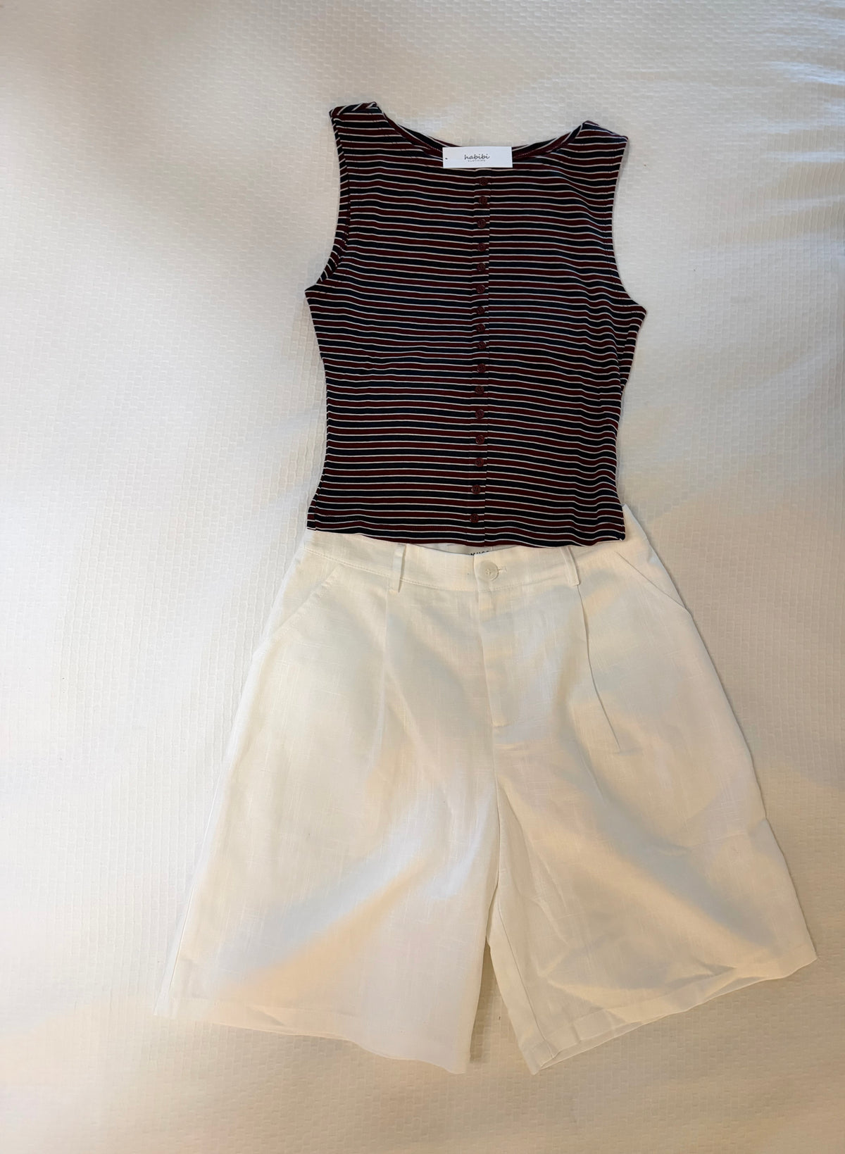 Midnight Stripe Top | Burgundy