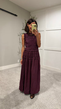 Neily Gingham Maxi | Red/Navy