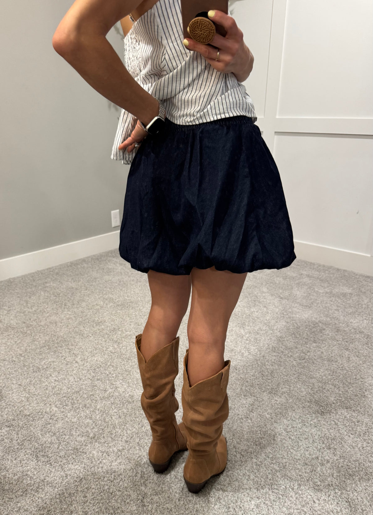 Bubble Hem Skirt