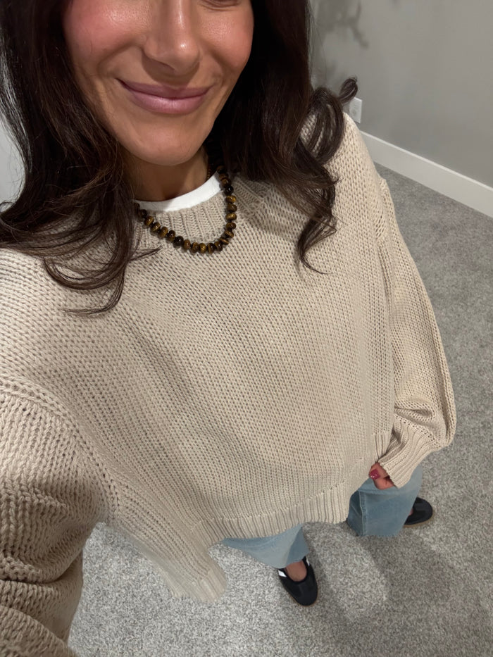 Beach Sweater | Stone