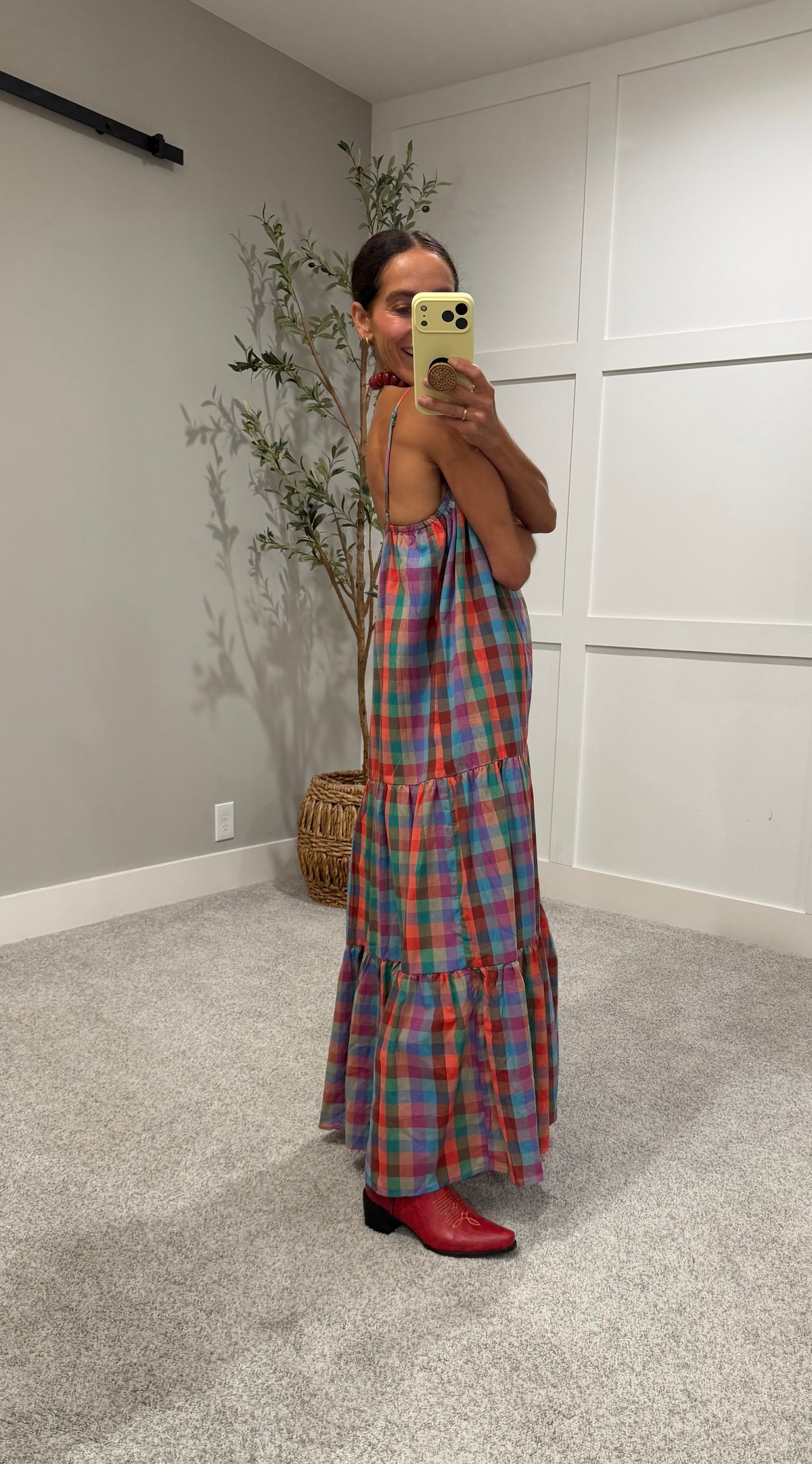 Pippa Multicolor Plaid Maxi