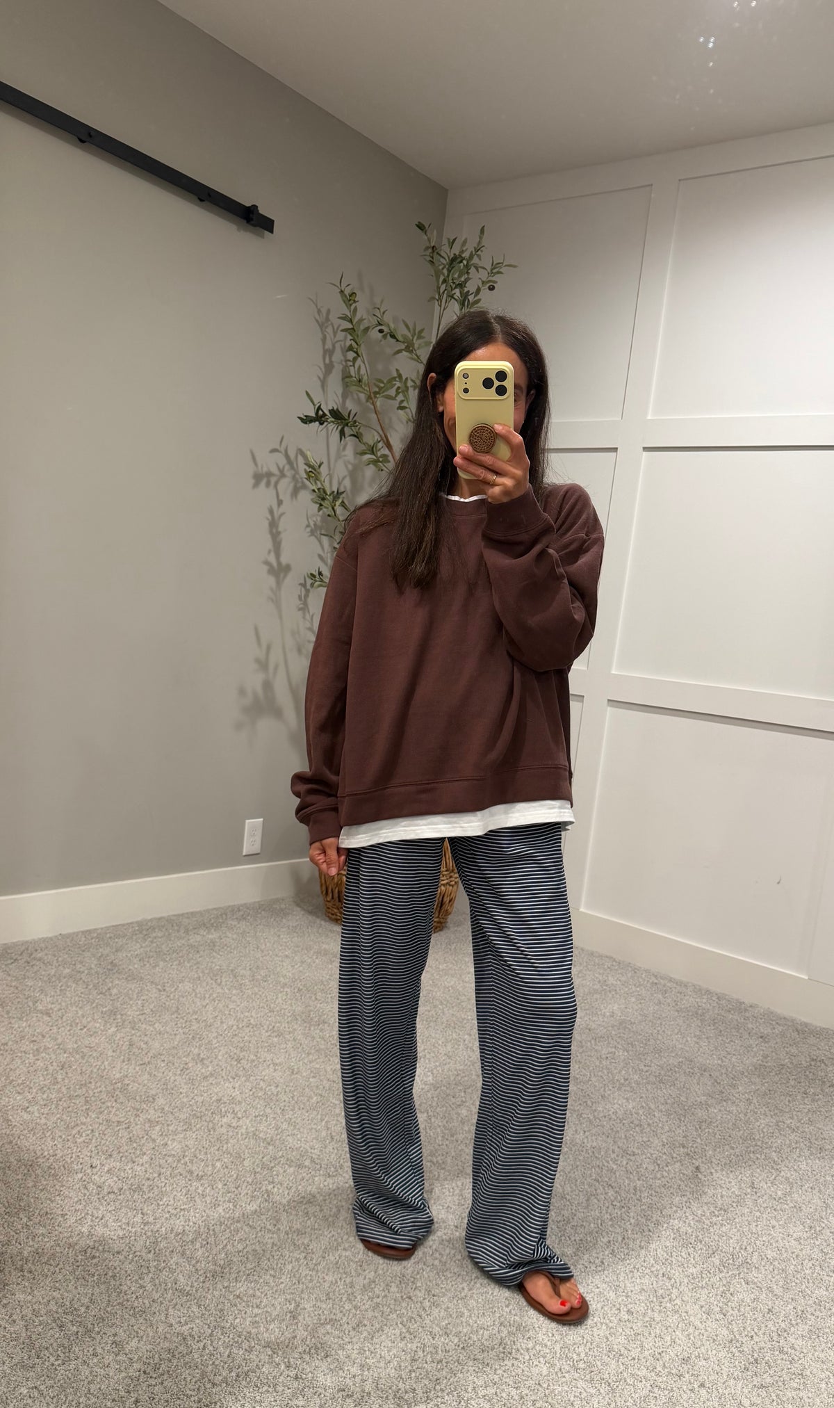 Levi Lounging Brushed Knit Pants | Navy/White