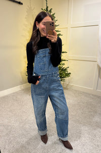 Sammy Relaxed Fit Overalls | Denim