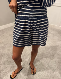 Summer Nights Striped Set | Navy