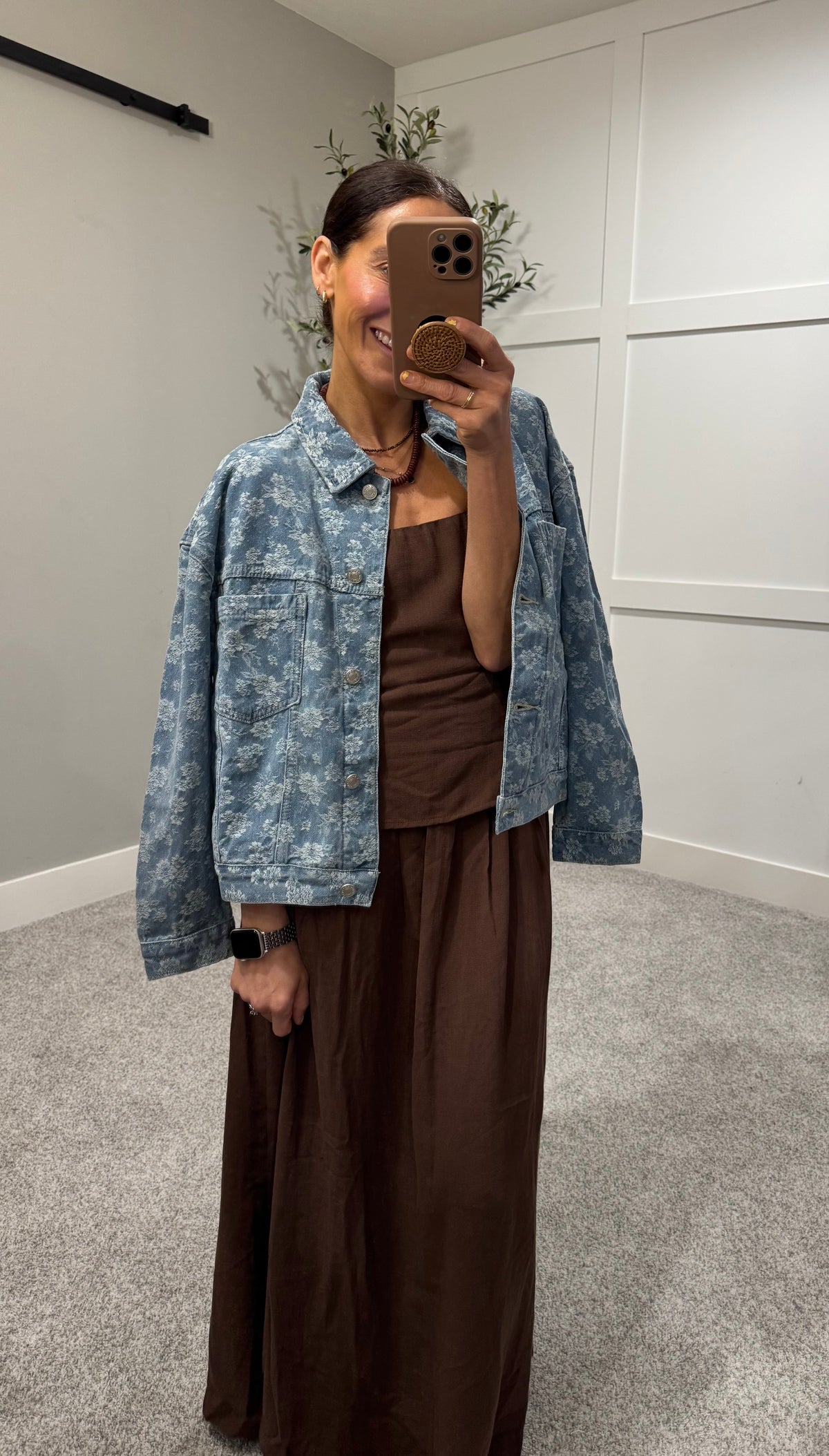 Penelope Floral Denim Jacket