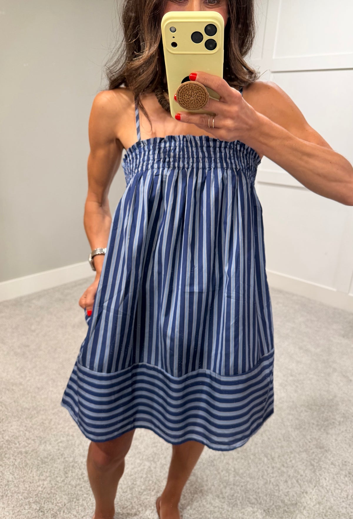 Penny Striped Dress | Blue