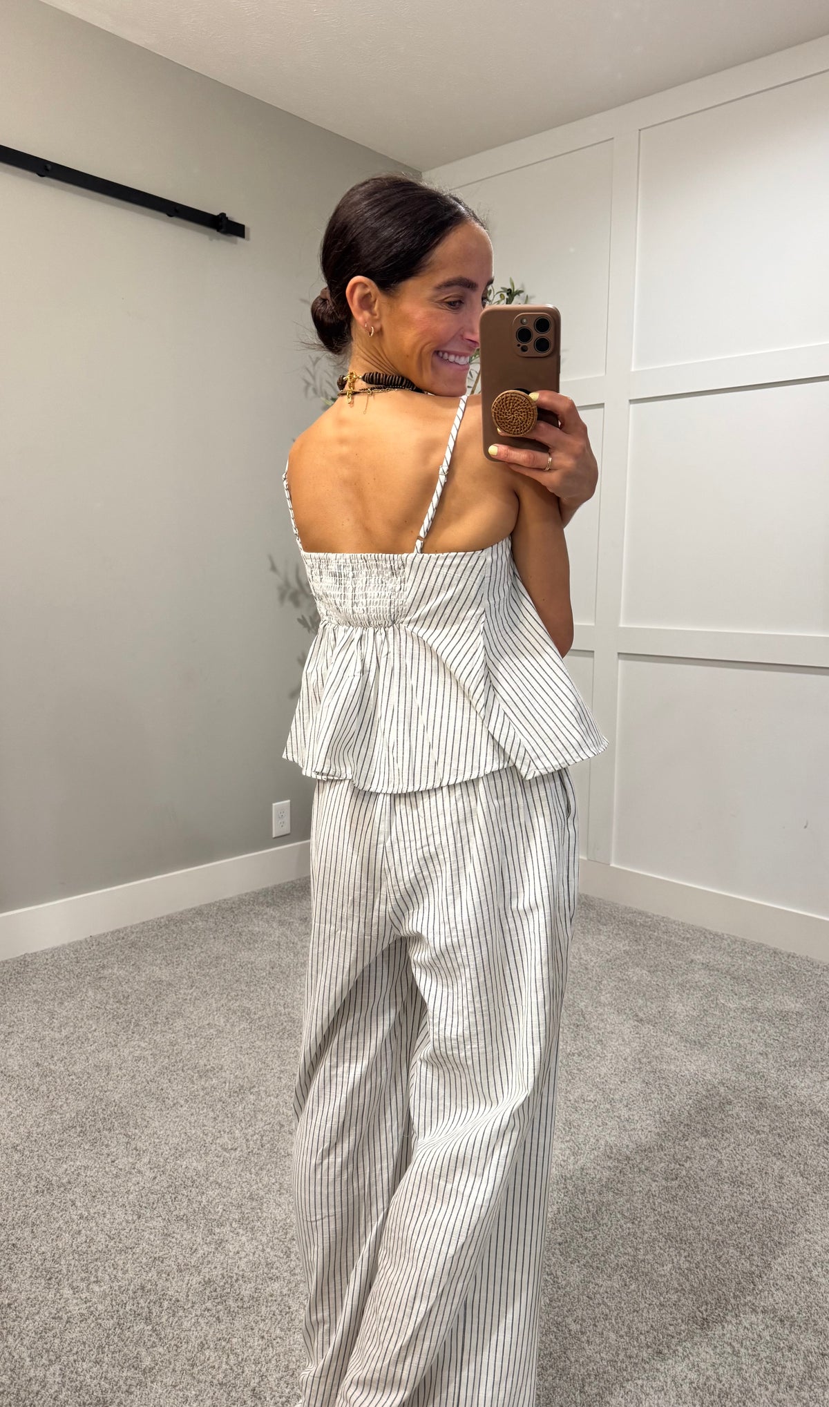 Pen Pinstripe Set | White/Black