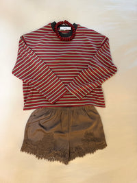 Whitney Striped Top | Red