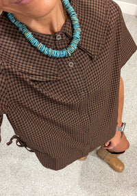 The Daisy Set | Brown/Navy/Red