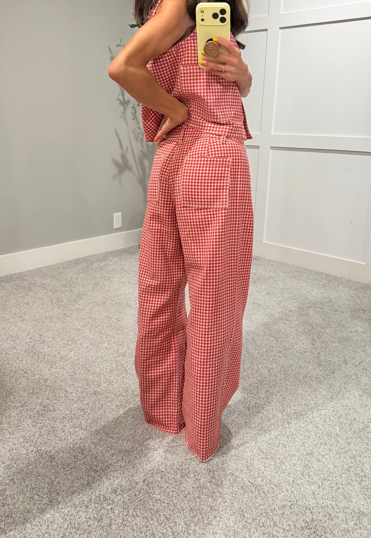 Big Red Gingham Pants