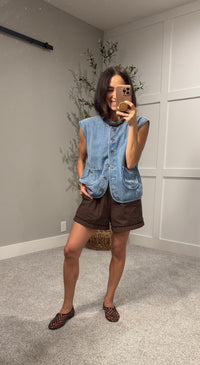 Jada Denim Vest Top
