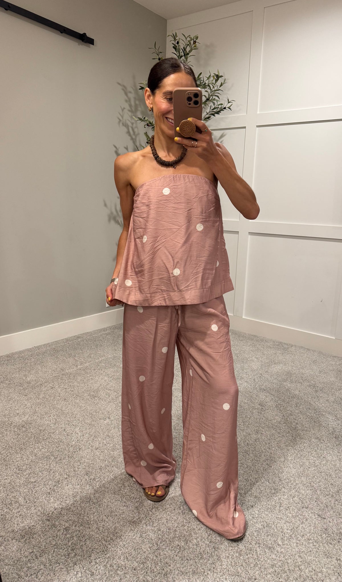 Sia Polka Dot Set | Mocha