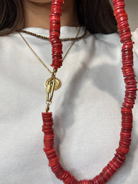 Red Velvet Gemstone Necklace