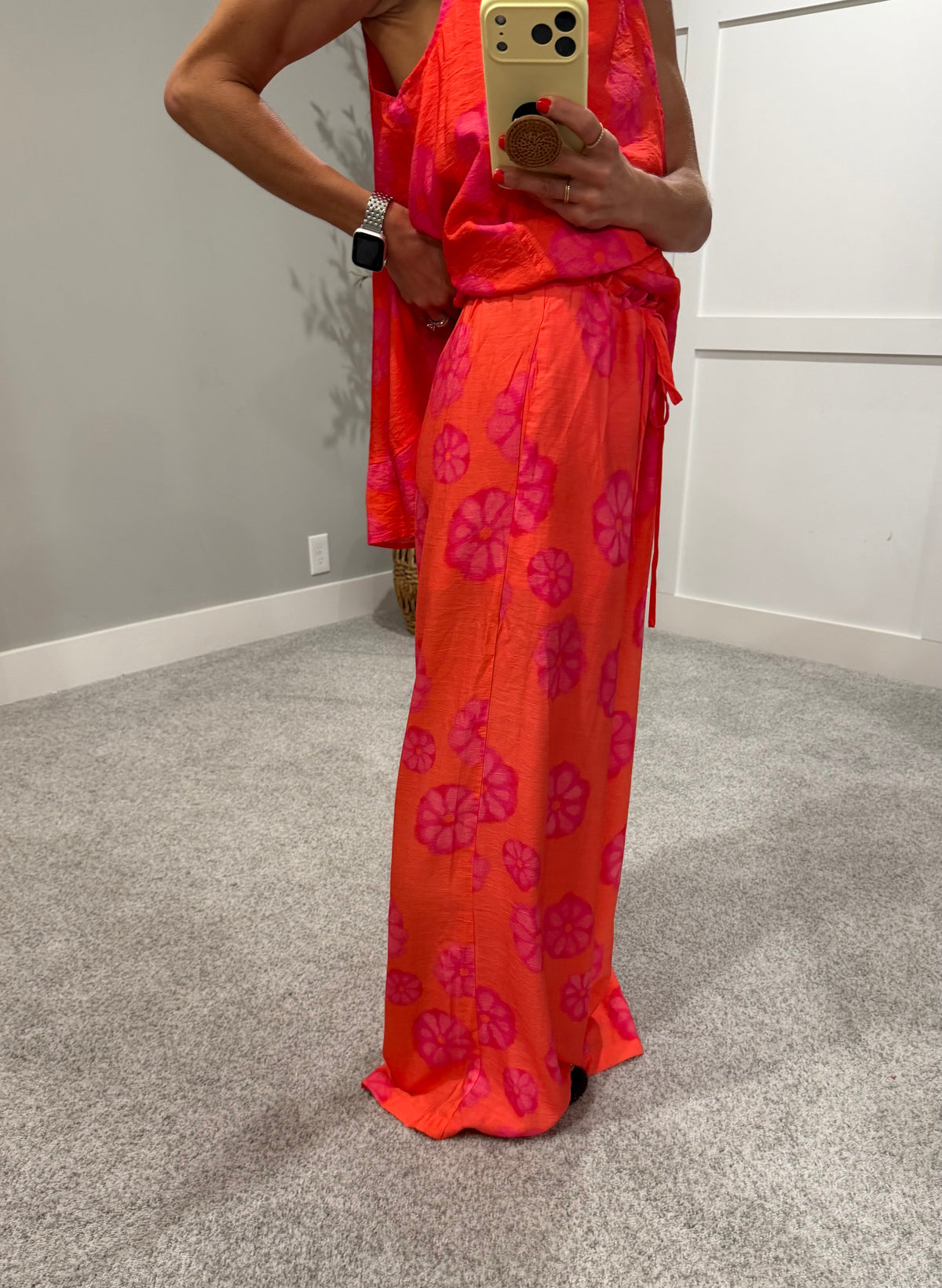 Kaui Floral Set | Red Orange
