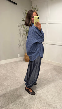 Sammy Oversized Plaid Button-Up