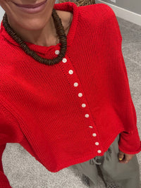 Aya Cardigan | Scarlet