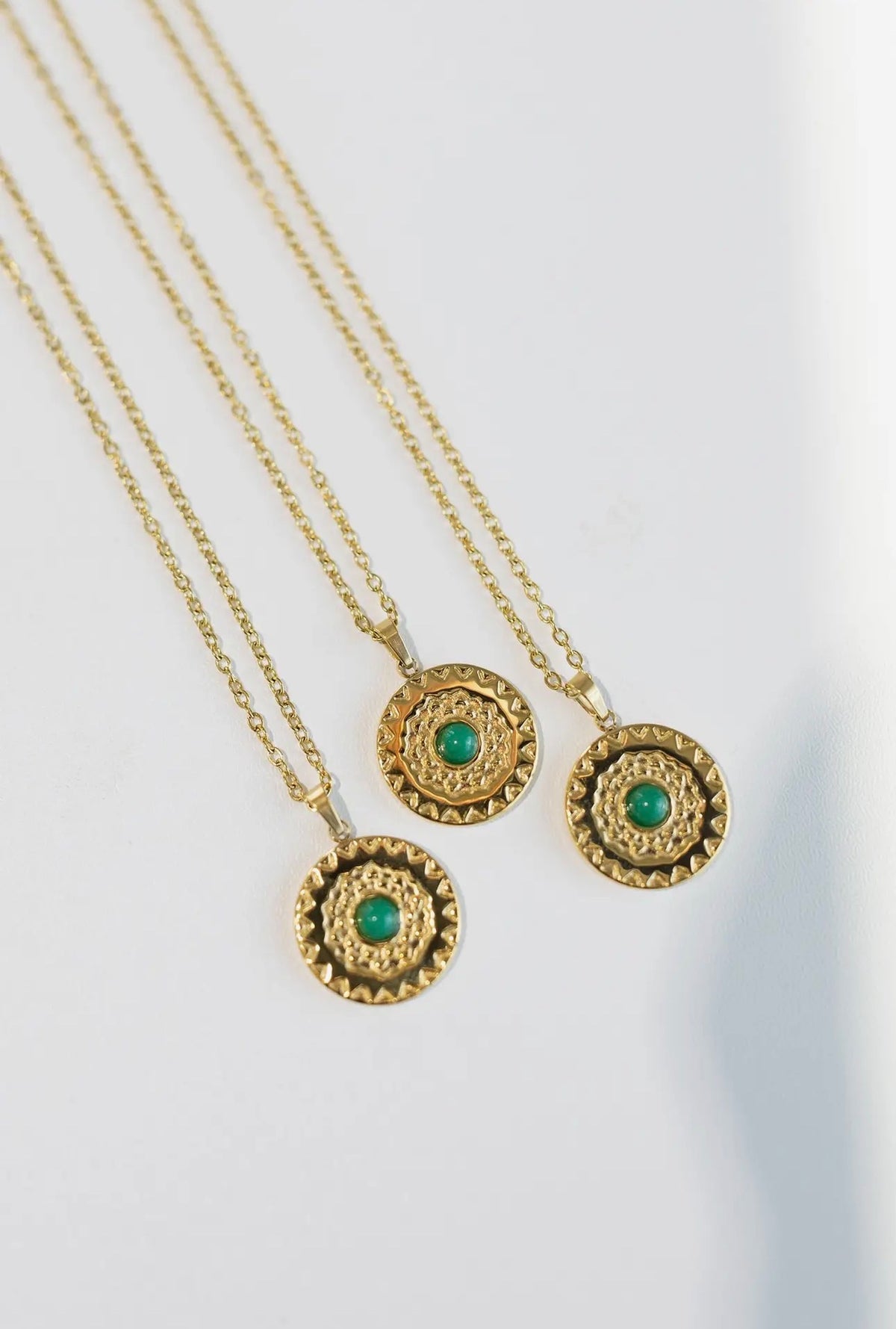 Eden Sun Necklace- Green