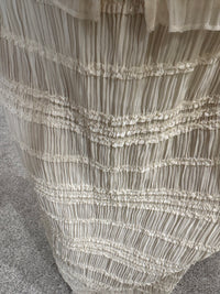 Ava Crinkle Chiffon Skirt | Cream