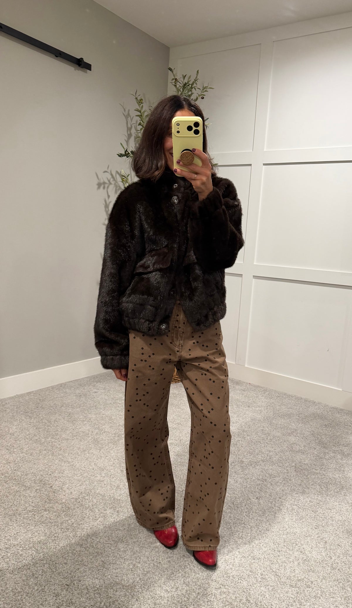 The Camille Faux Mink Jacket