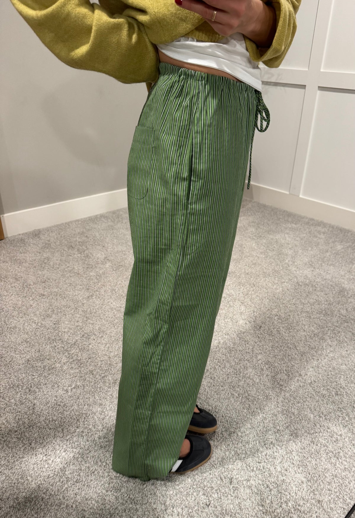Serena Striped Pant | Green