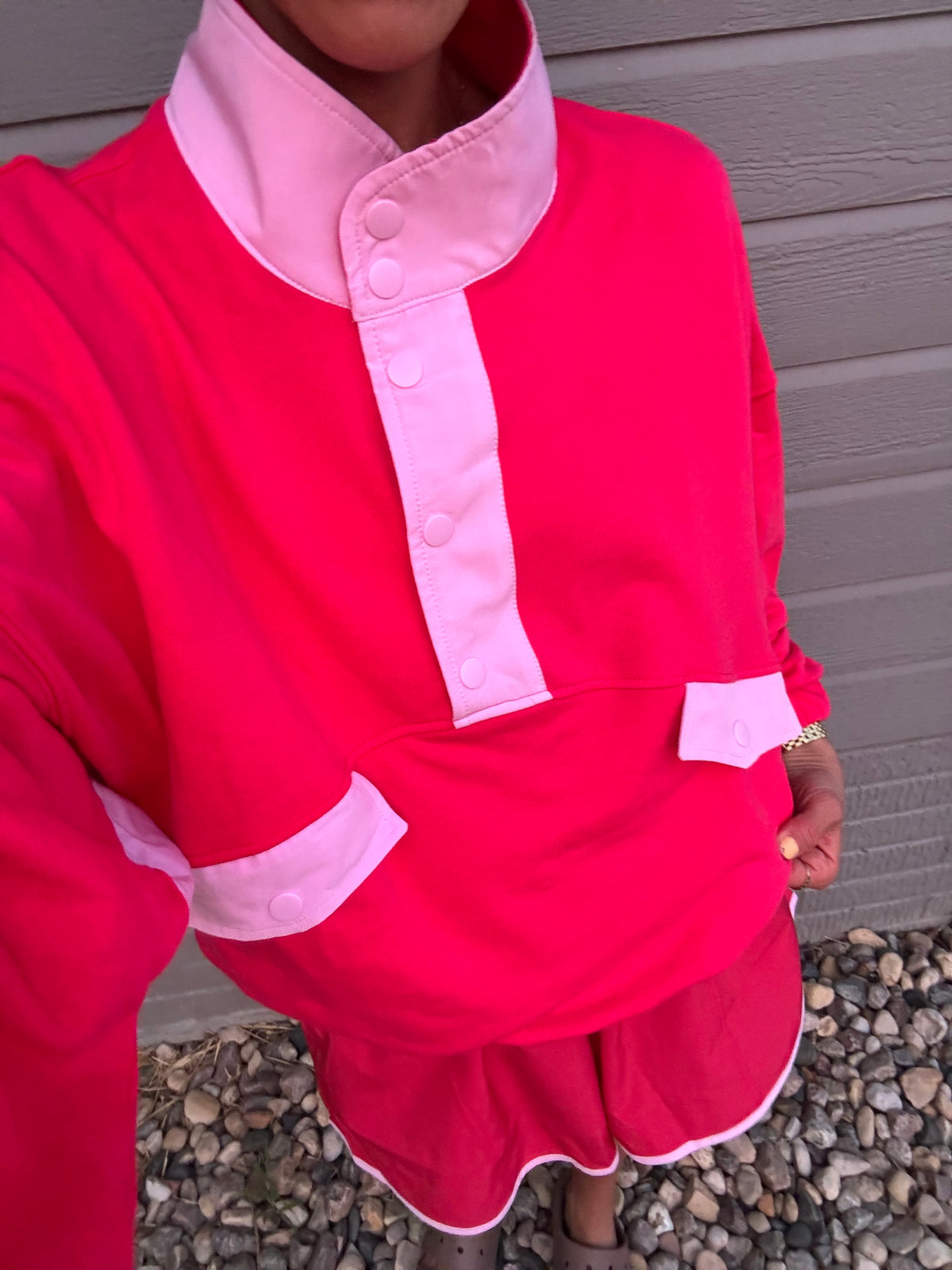 Ava Set | Candy Red/Baby Pink