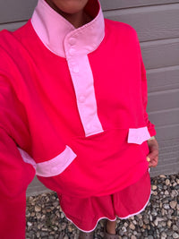 Ava Set | Candy Red/Baby Pink