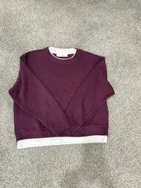 Peekaboo Sweatshirt | Plum