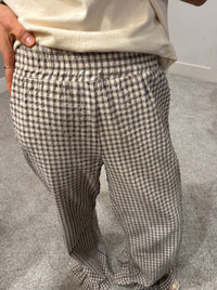 Remi Gingham Pants | Brown/Cream