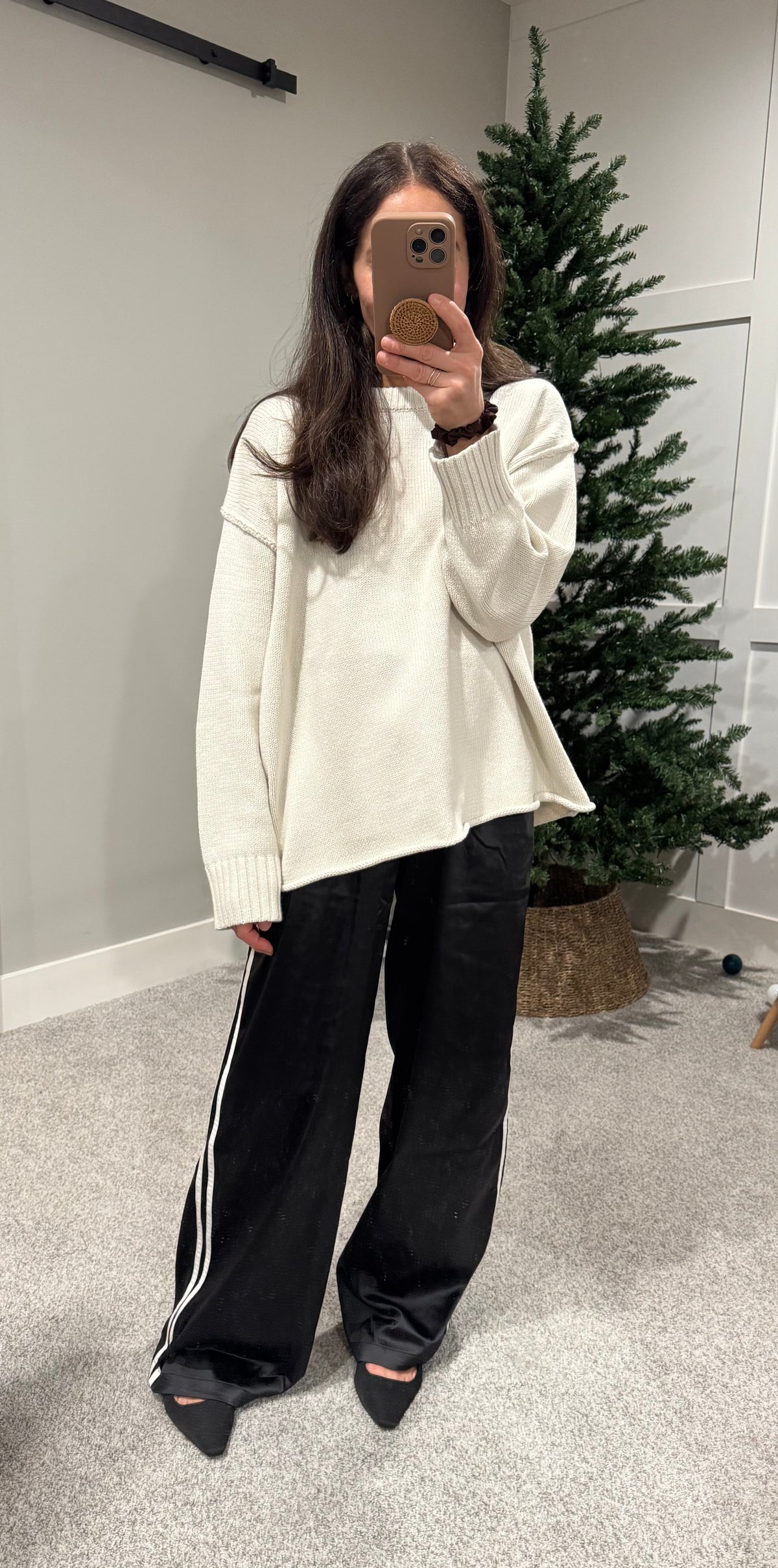 Boyfriend Crew Neck Sweater | Oatmeal