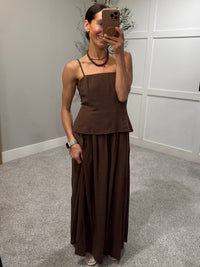 Claire Cami Dress | Brown