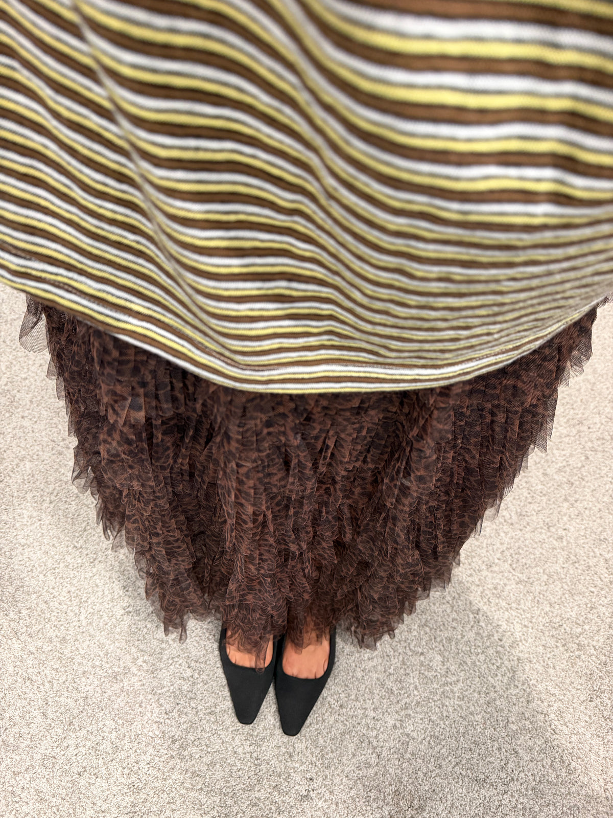 Leopard Tiered Skirt